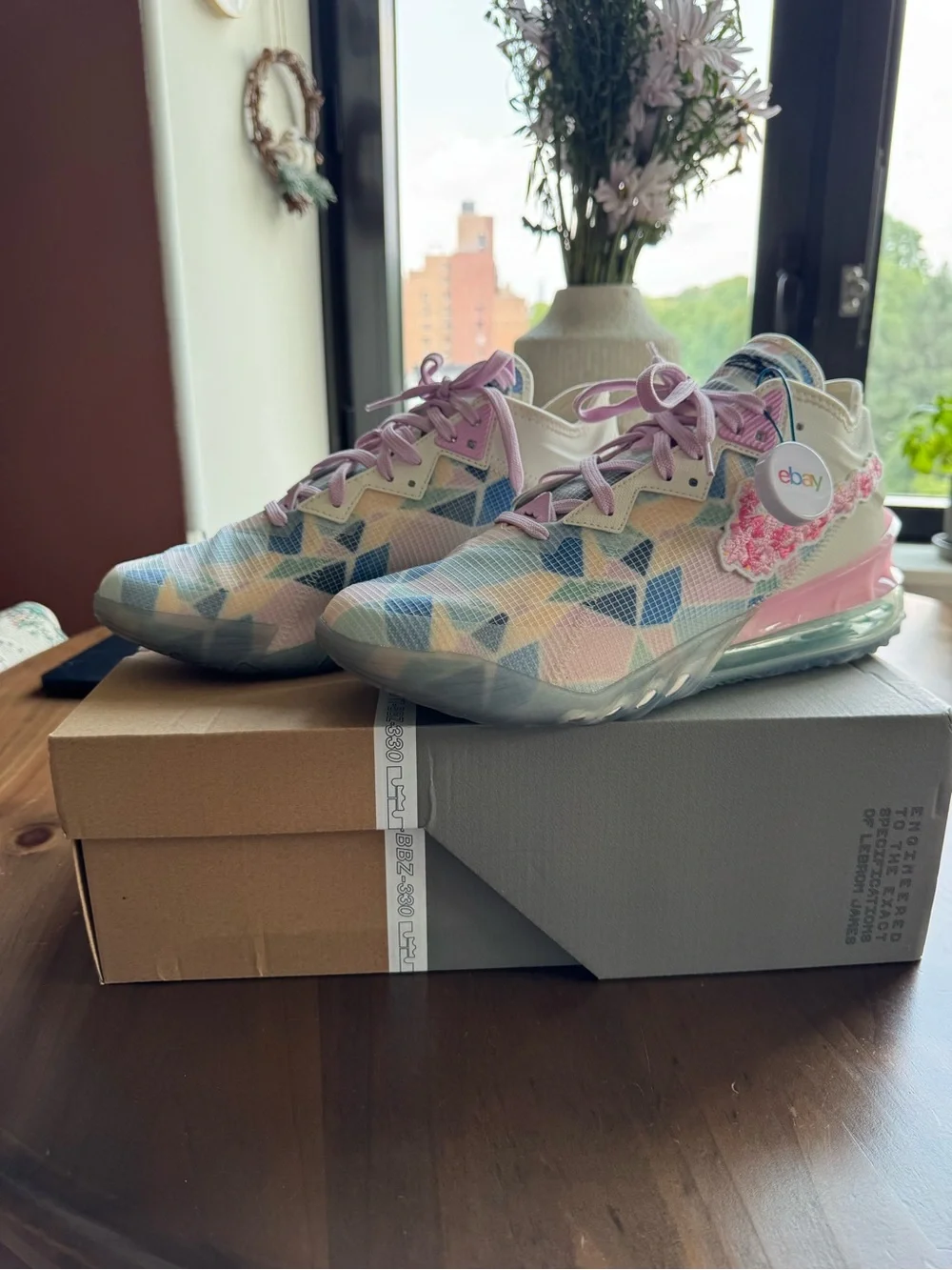 Nike x Atmos LeBron 18 “Cherry Blossom” CV7562-101
